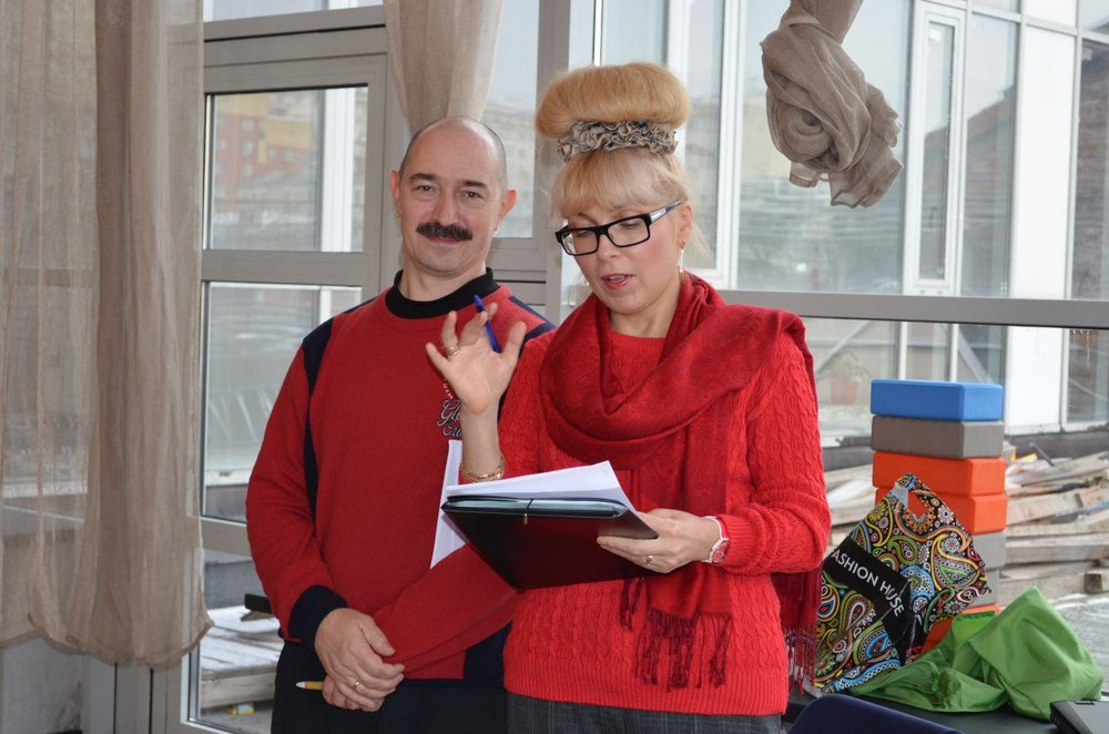Николай и Елена Прокунины на занятии